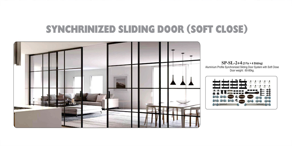 Synchronized sliding Door (Soft Close)
